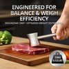 Stainless Steel Meat Tenderizer Hammer – Heavy Duty One-Piece Design,