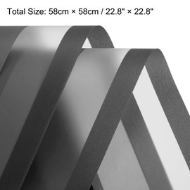 sourcing map 10pcs Black Border Flower Wrapping Paper 22.8"x22.8" Waterproof Floral Wrapping Paper for DIY Crafts, Gift Flower Shop Bouquet Packaging