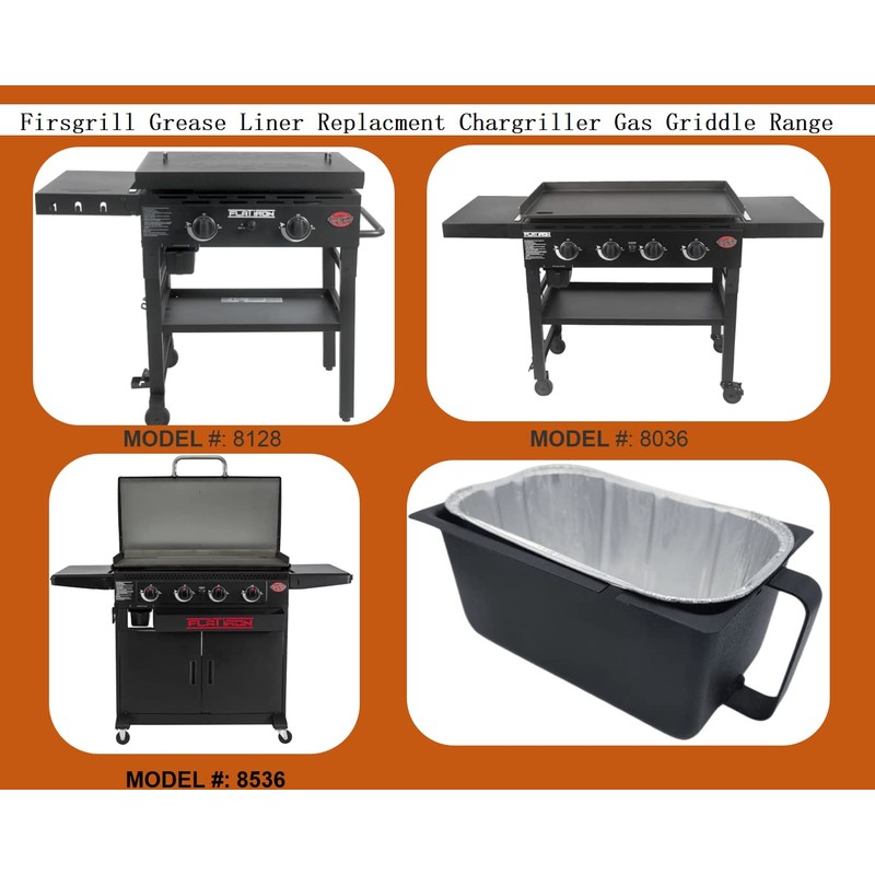Firsgrill Grease Cup Liners for Char-Griller Flatiron Griddle Gas Grills