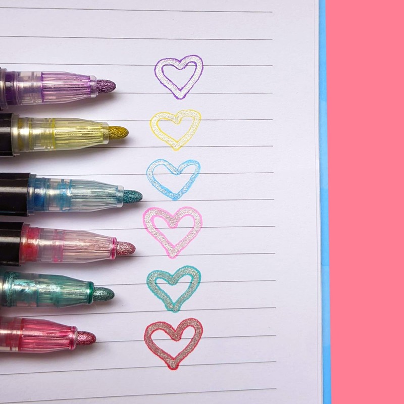 Tinc Sparkly Glitter Edge Pen Set for Kids to use