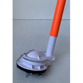 NUFLUSH Duravit 3 In. Flapper Valve Assembly For One Piece Toilets Adjust Overflow tube