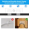 SWSEAM Hooks for Outdoor String Lights Clips: 102Pcs Heavy Duty