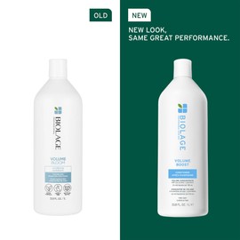 Biolage Volume Boost Conditioner - Weightless Moisture, Shine & Volume, Detangles Fine Hair, Soy Protein & Polymers, Vegan & Paraben-Free, 33.8 Fl Oz