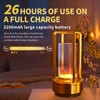 2 Pack Crystal Lantern lamp with Touch Dimming, Rechargeable LED