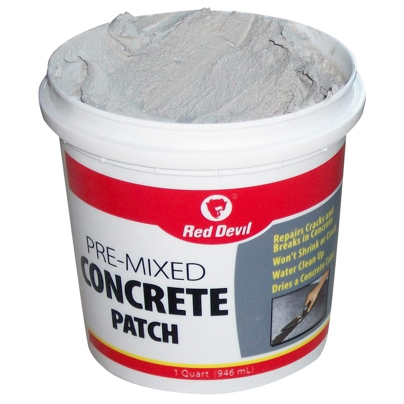 Red Devil 0641 Pre-Mixed Concrete Patch, 1 Gallon, Pack of