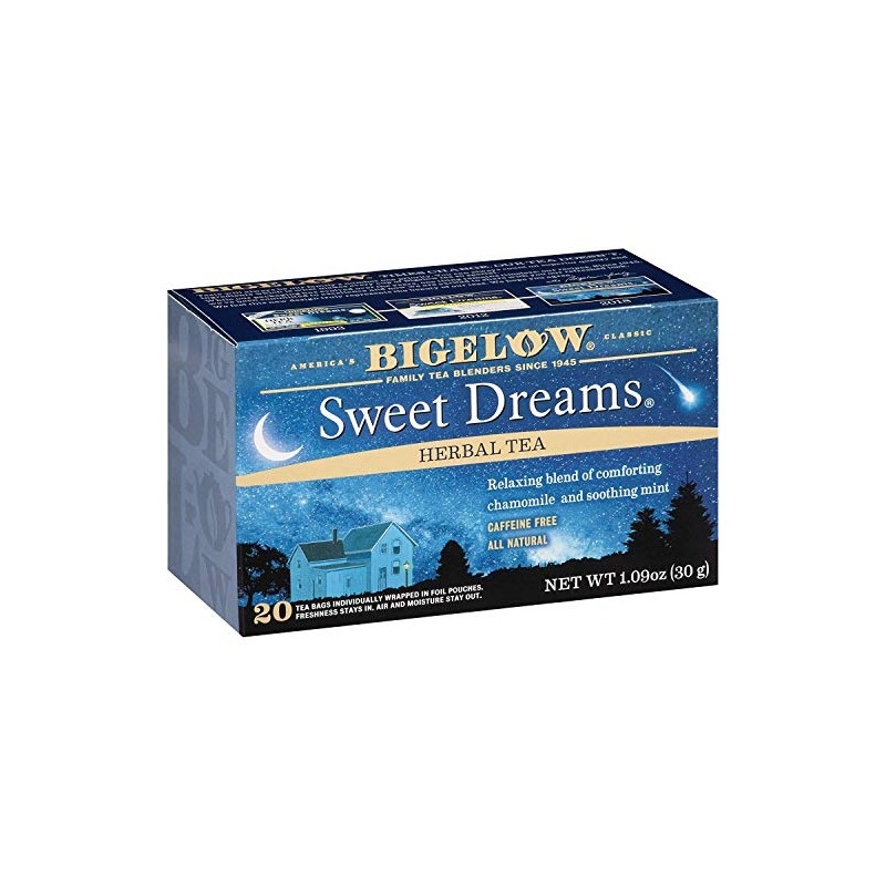 Bigelow Tea Té de hierbas Sweet Dreams 20 bolsas (paquete