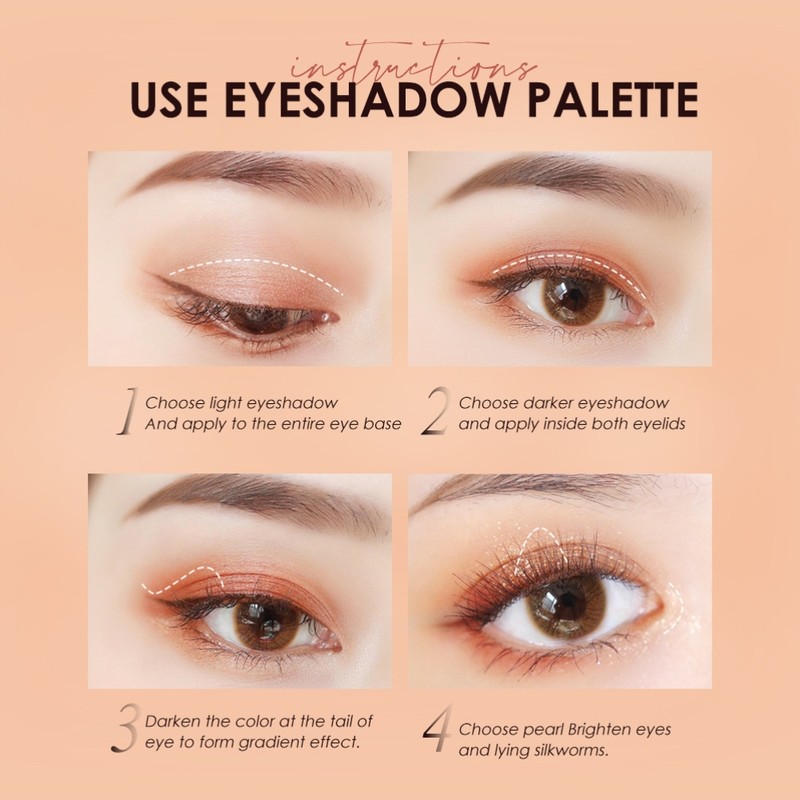 12colors Hexagonal Star Eyeshadow Palette Long Lasting and Portable Eye