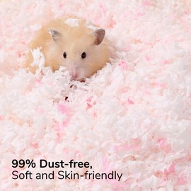 tafit Dust-Free Soft Natural Paper Hamster Bedding with Odor Control, Strong Absorption, for Hamster, Guinea Pig, Rabbit, Chinchilla, Rat, Mice, Small Animal (White+Green), 36 Liters