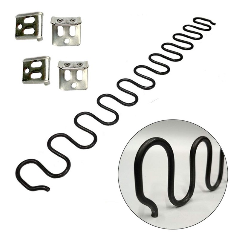 Carkio Replacement Springs, 2pcs 70cm Spring with 8pcs S-Clips 4.0