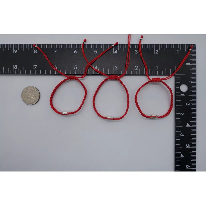 Evil Eye x12 red string kabbalah St Benito medal macrame