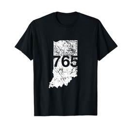 Anderson Lafayette Muncie Area Code 765 Shirt, Indiana Gift T-Shirt