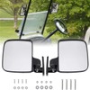 Golf Cart Side Mirrors for Rear Viewing – Adjustable Glass
