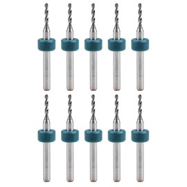 sourcing map PCB Drill Bits 1.5 mm Carbide Turning Tool Jewellery CNC Engraving Circuit Board Micro Drill 1/8 Inch Shank Pack of 10