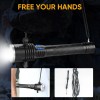 Garberiel 9900000Lumen Super Bright XHP120 LED Flashlight Rechargeable High Powerful