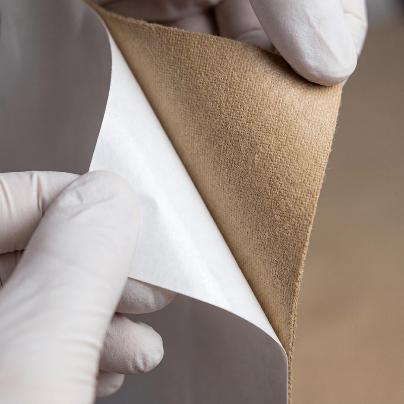 KMINA Rotolo Moleskin Beige, Imbottitura Adesiva Ritagliabile per Piedi, Cotone