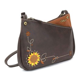 Chala Handbags Sunflower Criss Cross Crossbody Handbag Purse