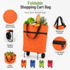 Foldable Shopping Cart with Wheels for Groceries – 2-in-1 Lightweight