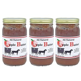 All Natural Fruit Butters - 8 Oz Jar - Qty 3 (Apple)