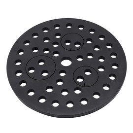6.5" Cast Iron Drain Cover with Removable Drain Ports, Garage Drain Cover, Floor Drain, Floor Strainer