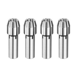 sourcing map 4pcs 3.2mm Drill Chucks Collet Bit 18mm Length Mini Electric Grinder Quick Change Replacement Drilling Tool for Rotary Tools