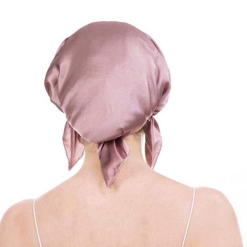 Emmet Ladies' Comfortable Silk Nightcap, Head wear, Sleeping Hat, Hair
