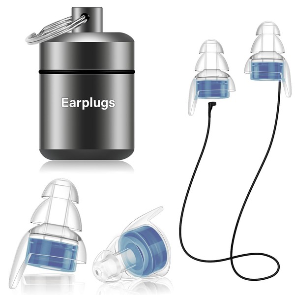 BESWON High Fidelity Concert Ear Plugs, Reusable Noise Reduction Earplugs