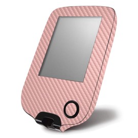 MightySkins Carbon Fiber Skin for Abbott Freestyle Libre 1 & 2 - Solid Blush | Protective, Durable Textured Carbon Fiber Finish | Easy to Apply, Remove, and Change Styles | Made in The USA