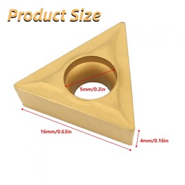 TCMT 16T304 Triangular Carbide Carbide Blade Inserts CNC Turning Tool Precision Manufacturing Accesoria, 10 Pieces for Steel Finishing