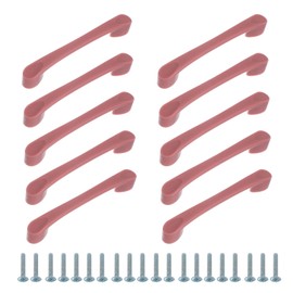 sourcing map 10 Pack Plastic Cartoon Drawer Pulls, 5" ABS Closet Wardrobe Door Handle Furniture Accessory for Home Kitchen Cupboard, Pink