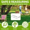 MorningRo 50 Pcs Metal End Clips for Rubber/Elastic Lawn Chair