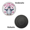 Penguin I Love You Magnet for Animal Lovers Funny Magnet