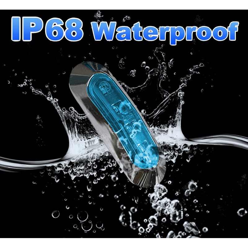JXOFROAD LED Blue Boat Marine Lights,12V Interior Courtesy Light Deck