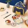 Thermal Lunch Box 1100ml Double Layer 3 Grid Design 304