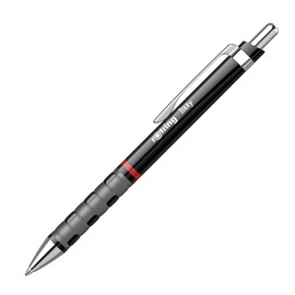 Rotring Tikky Lightweight Ballpoint Pen with Rubberised Grip - Black Barrel