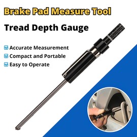 Acouto Brake Pad Espesor Medidor Herramienta con Escala para Zapatas de Freno Auto Brake Pad Freno de coche Pad Detección Pen Escala Tire Tread Profundidad Gauge