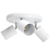 GU10 Ceiling Spotlight Holder 3 Head Rotating Lamp Base Fixture