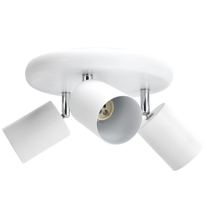 GU10 Ceiling Spotlight Holder 3 Head Rotating Lamp Base Fixture