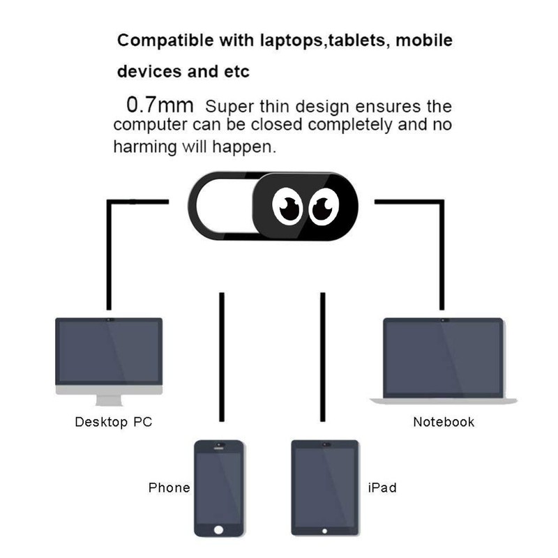Eye Webcam Cover Slider 0.7Mm Thin - Web Camera Cover
