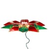Kurt Adler 9.5-Inch UL 10-Light Red & Green Poinsettia Treetop