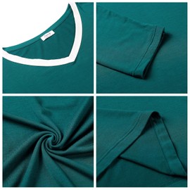 Joyaria Cooling Pajamas for Women Night Sweats Bamboo Viscose Pjs Comfy Lounge Set(Green, Medium)