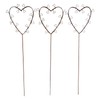 Storm's Gartenzaubereien Decorative Garden Stake Hearts Set of 3 for