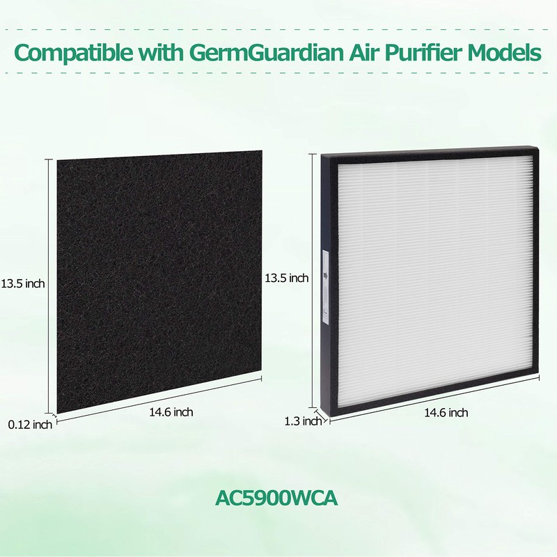 FLT5900 H13 HEPA Replacement Filter J, Compatible with GermGuardian Air
