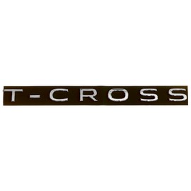 Volkswagen 2GM853687A2ZZ Lettering T-Cross Tailgate Sticker Model Name Emblem Logo, Silver