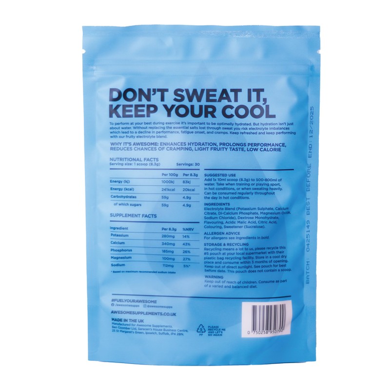 Awesome Supplements Hydrate - Orange | Low Calorie Electrolyte Drink