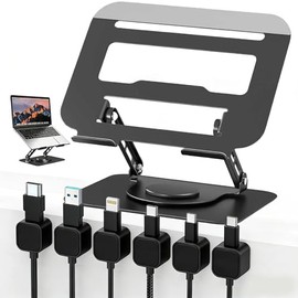 Soporte para Laptop Acero Carbono, Ajustable Base Soporte para Laptop, Ergonmica Stand, Soporte para Elevador de Ordenadores Compatible con porttiles 