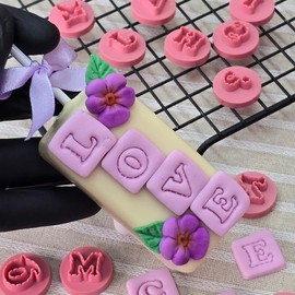 Lefaust - Cutte Letter Stamps for Cookies, Sweets, Clay, and Ceramics – Complete Alphabet, Also Used as Cookie and Brazilian Brigadeiro 33 Pcs.