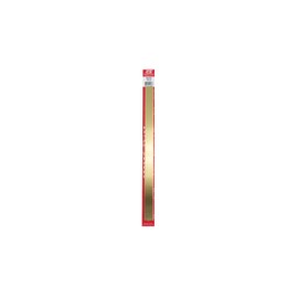 K&S Precision Metals 8238 Brass Strip, 0.025" Thickness x 3/4" Width x 12" Length, 1 pc, Made in USA