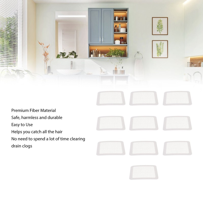 Disposable Shower Drain Cover Waterproof Adhesive Mesh Sticker Drain Hair