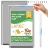 2 Pack Large Dog Door Replacement Flaps with Metal Bracket