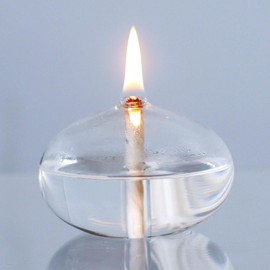 GXFCCYXT Oil Candles for Indoor Use Refillable Liquid Petite Oil lamp - Sturdy Borosillicate Glass Oil Candle -S